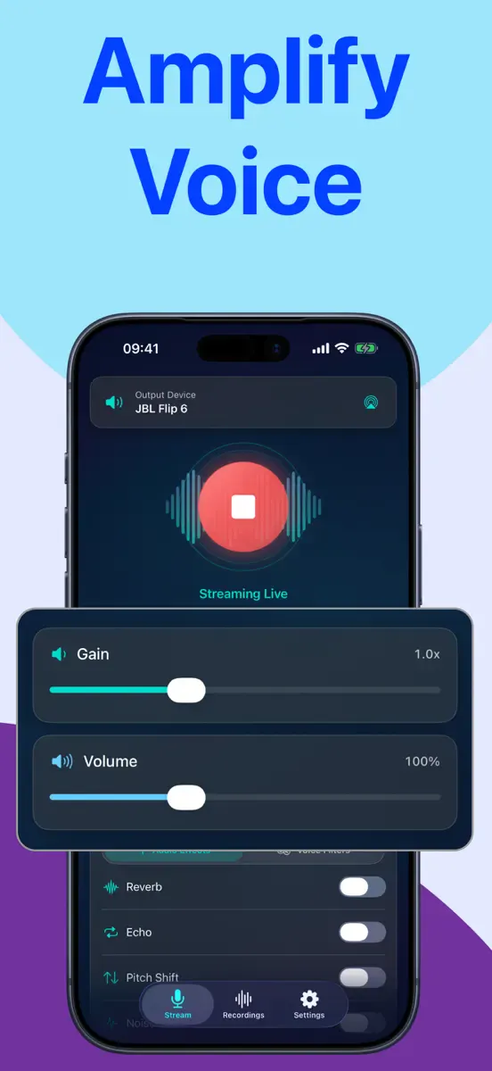 VocZap – Mic to Speaker screenshot 2